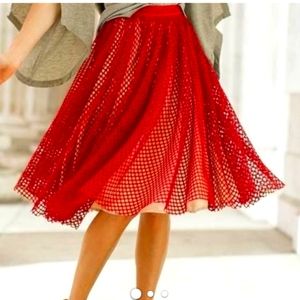 Joyfolie Arissa skirt in Red XL NWOT